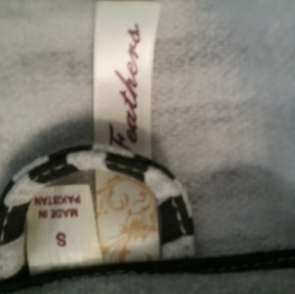 Feathers Black and Gray Stripe Knit Blazer - Picture 4 of 5